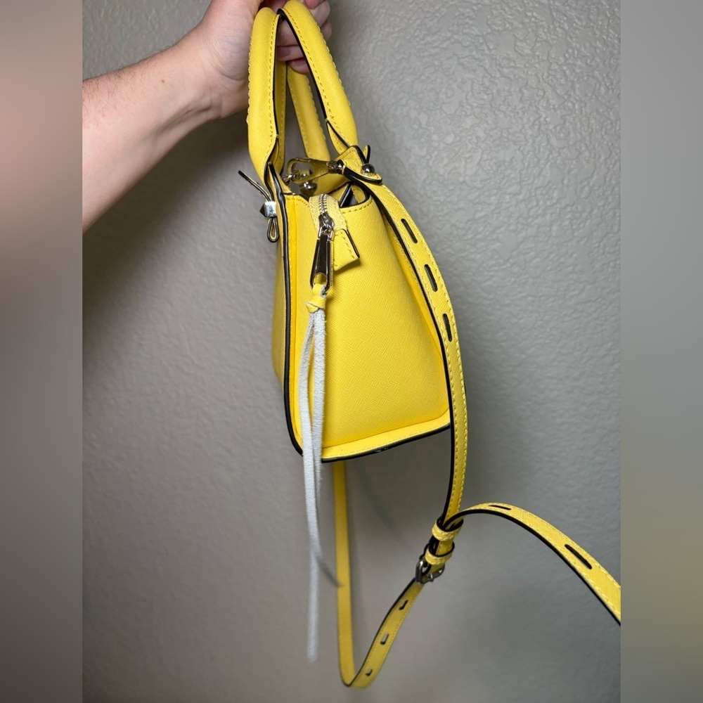 Micro Rebecca minkoff Avery purse YelloW mini crossbody NWT - Picture 6 of 13
